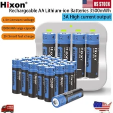 1.5V 3500mWh AA Li-ion Rechargeable Batteries 3A Discharge Lithium AA battery