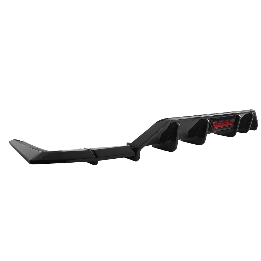 Rear Diffuser W/ LED Brake Light Fits For 2021+ HYUNDAI ELANTRA GLOSS BLACK US