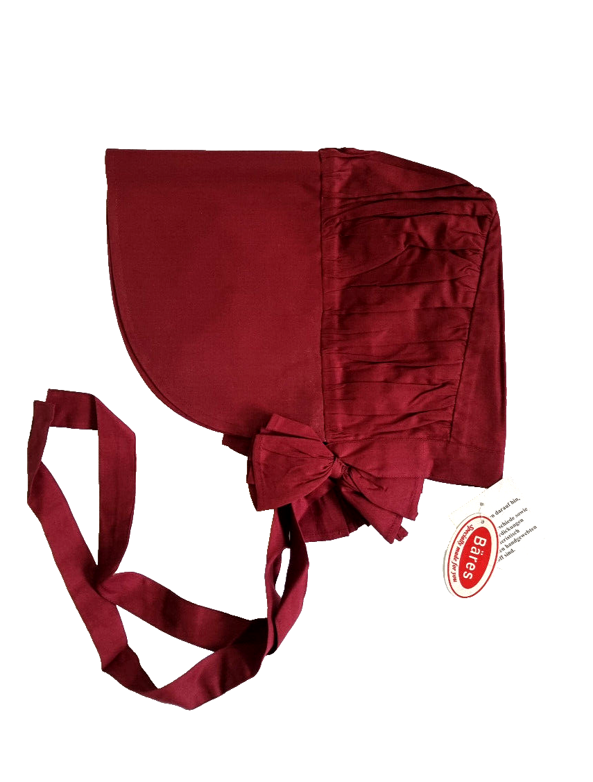 GRACEART Damen-Bäuerinnen-Hut – Mittelalter-Stil, Schwarz, Aus Baumwolle