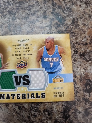 2009-10 Upper Deck VS Materials Chauncey Billups/Ray Allen 402/600 - Picture 3 of 4
