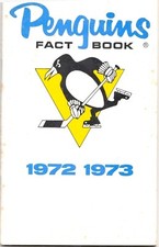 1972 73 PITTSBURGH PENGUINS NHL PRESS MEDIA GUIDE LES BINKLEY SIGNED RUTHERFORD
