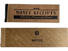 Vintage Money Receipt Book Jewel 2587 H Niedecken 7950 Stub Accounting Rare