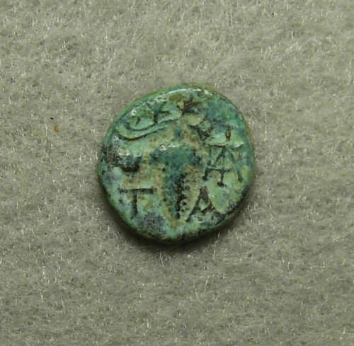 Aeolis, Temnos AE 13, 200-100 BC, Dionysos / Grape Bunch, VF
