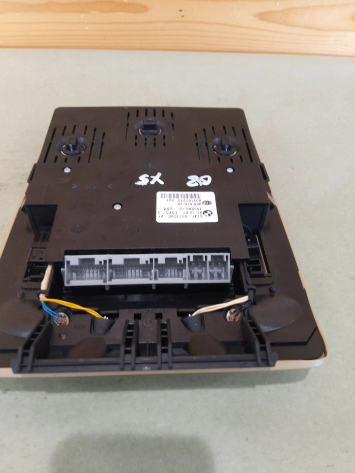 Unidad de consola superior BMW X5 2007-2014 bronceada con interruptor de techo corredizo 6319173790 OEM Foto 3 de 4