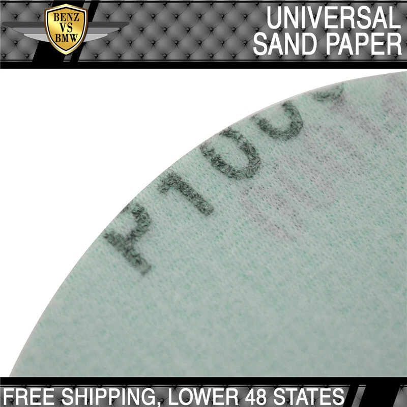 x10 Pcs Wet Dry Green Sanding Paper Collision Repair Sand Disc 1000 Grit 5 Inch - Image 4 of 4