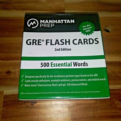 Manhattan Prep GRE Flash Cards 2nd Edition 500 Essential Vocabulary Words