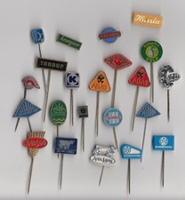 Vintage TRAKTOR LANDWIRTSCHAFT Pin Anstecker 60er Jahre Harvester Feldhäcksler Heuballenpresse Mähwerk