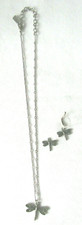 Jan Palmer Rhinestone Aurora Borealis Dragonfly Pendant Necklace & Earrings