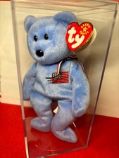 TY Beanie Baby America the Bear Plush RARE  In Memory of 9/11/2001