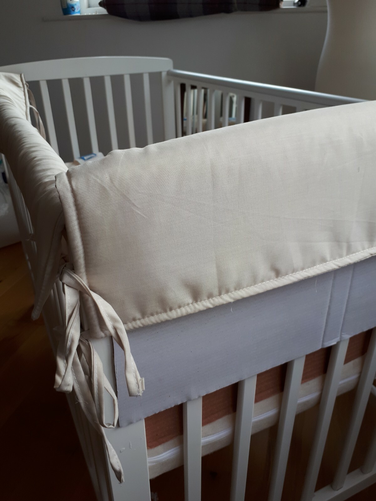 BABY COT TEETHING PADDED RAIL COVER. (ONE HAND MADE set of 4 ) eBay