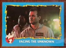 1989 O-Pee-Chee Ghostbusters White Back Bill Murray Venkman Facing Unknown #70