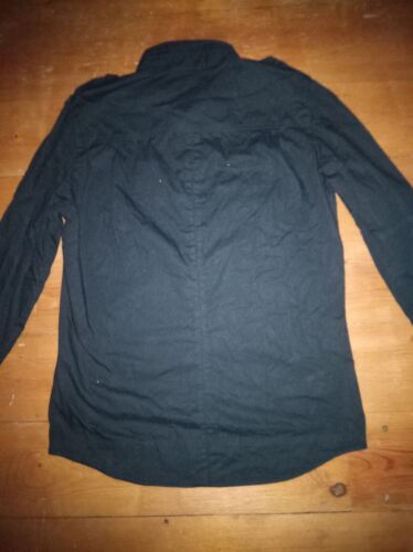 Men`s casual black shirt long sleeve - Wilberton - BLV - military style shirt - Picture 7 of 8