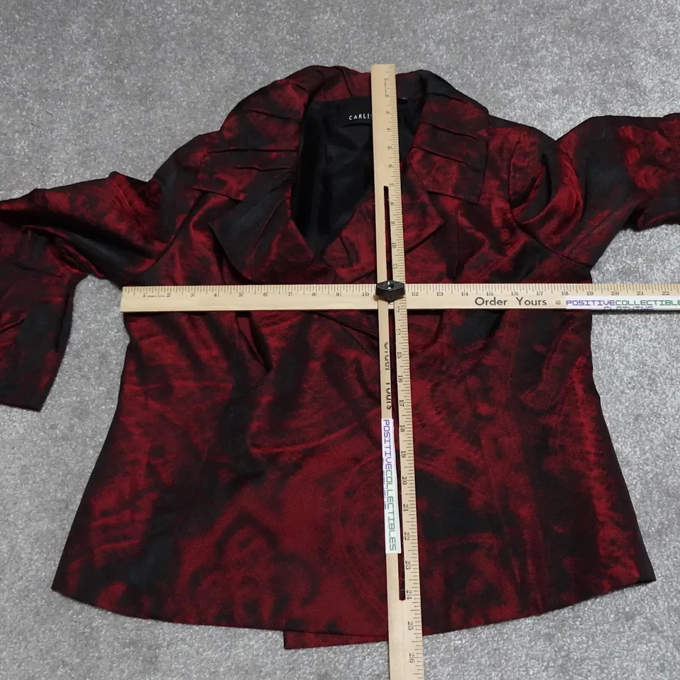 Куртка женская Carlisle Blazer размер 10 бордовая черная двубортная Bell Slave - Изображение 4 из 4