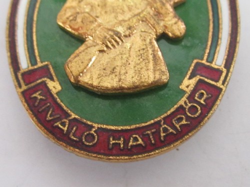 Rare Vintage Hungarian Frontier Guard Badge with Box-60s - Picture 5 of 10