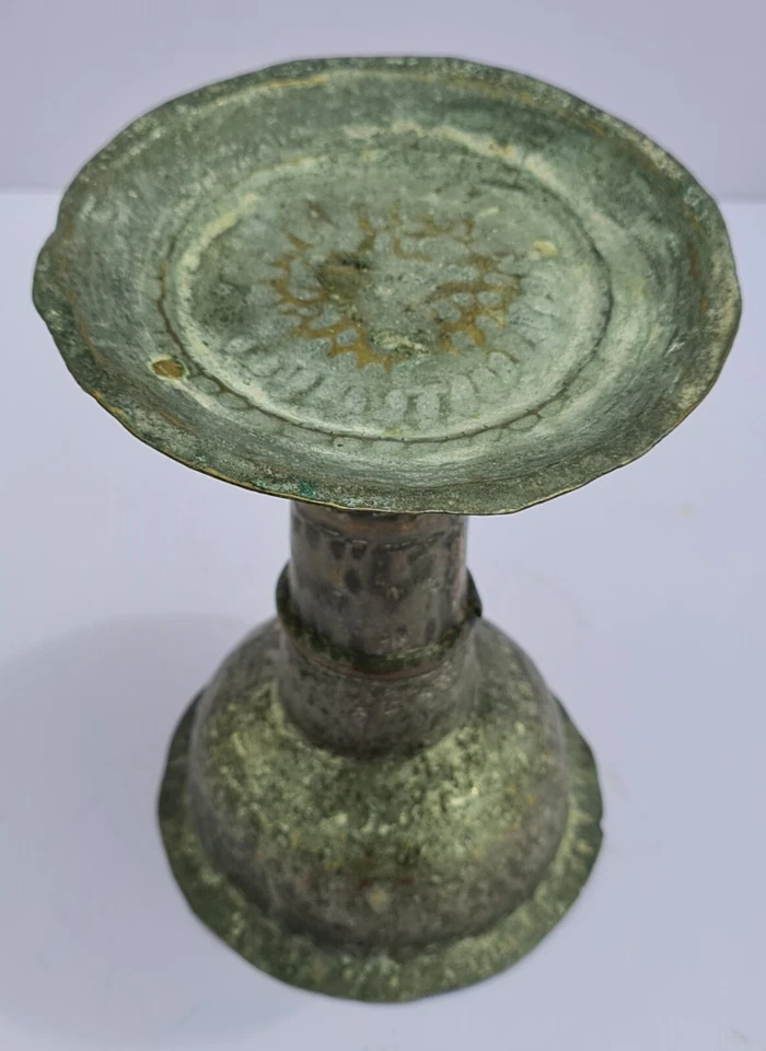 Raro Grande Antigo Árabe Islâmico Otomano Iêmen Judaico Étnico Tribal Cupstick - Imagem 3 de 4