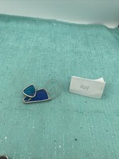 Vtg Stained Glass MOUSE Figurine 2  Suncatcher Decor