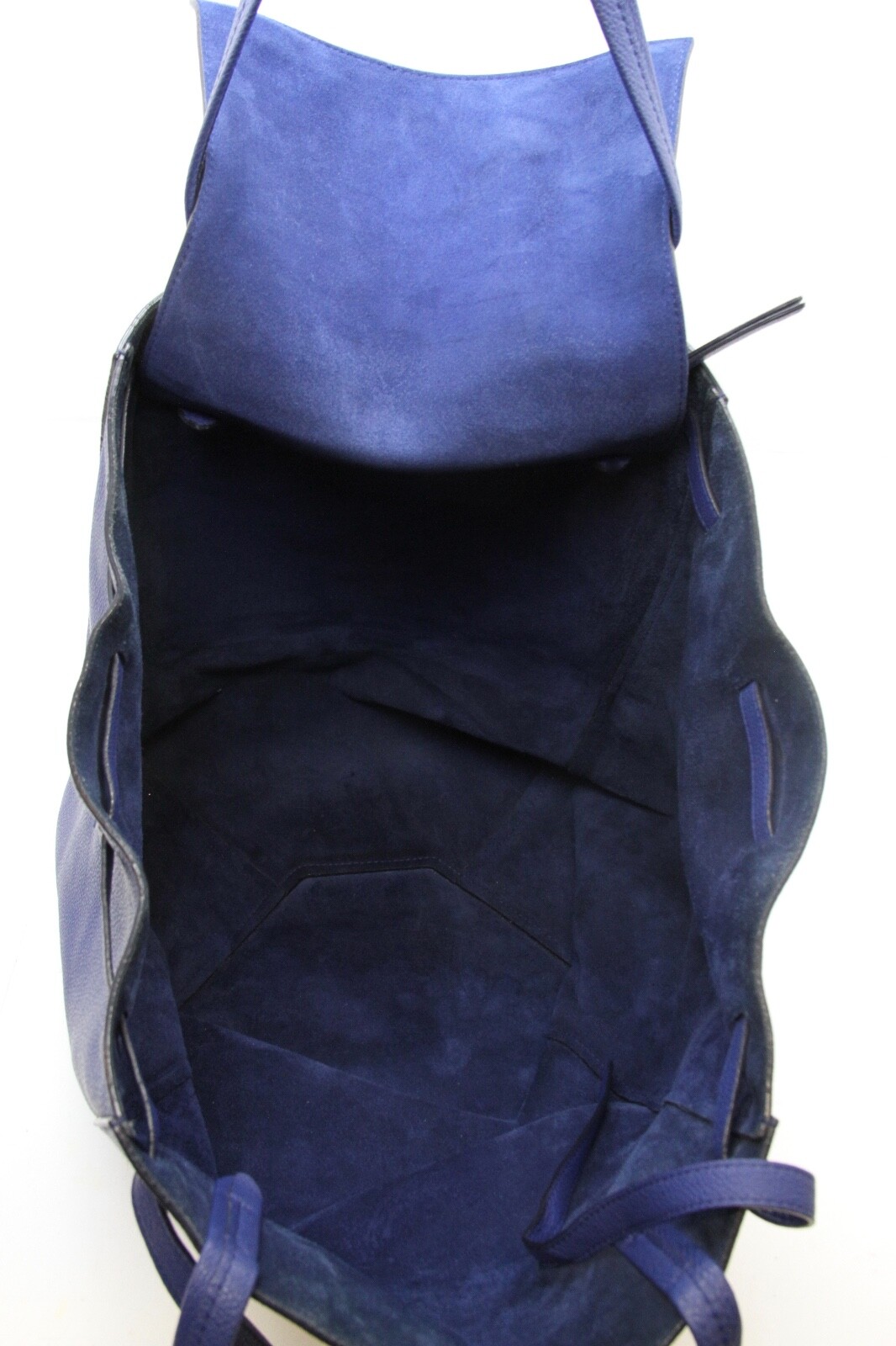 CELINE SOT GRAINED CALFSKIN LARGE CABAS PHANTOM WITH BELT INDIGO BLUE image 7