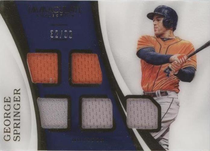2017 Panini Immaculate Collection - George Springer #IM-GS - 1 of 1