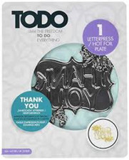 Todo Letterpress Hot Foil Press THANK YOU 142188