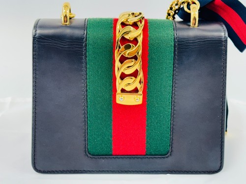 GUCCI Sylvie 2-Wege Leder Handtasche 431666 493075 – Designer Tasche für Damen - Bild 7 von 17