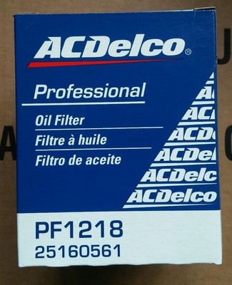 ACDelco Duraguard™ オイルフィルター PF1218 AC Delco PF1218 Duraguard Engine Oil Filter, Chevy
