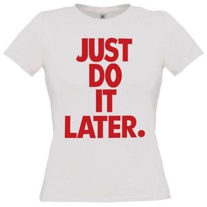 camiseta just do it mujer