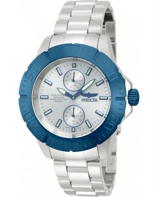 Invicta 14059 Profi Taucher Ocean Baron Blau Blende Edelstahl Herren Armbanduhr