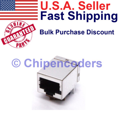 AMP 558342-1 Ethernet RJ45 Jack Cat5 Network Right Angle 8 Pos. PCB Connector