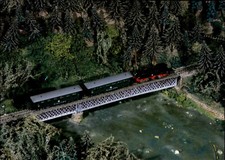 Modell-Eisenbahn Postkarte Railway Postcard Personenzug Hetzdorf - Eppendorf AK