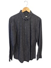 Versace men’s black print button down long sleeve shirt size 42