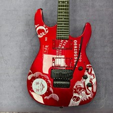US ESP LTD Signature Series Electric Guitar - Ouija Board Red Graphic FR Bridge