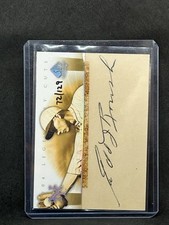 2004 Legendary Cuts SP Auto Autograph Edd Roush /129 Sh