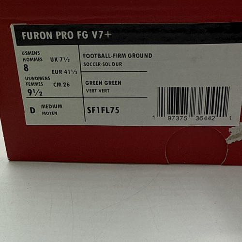 ($215 MSRP) Size 8 - New Balance Furon Pro V7+ FG Soccer SF1FL75 No Box Lid - Picture 11 of 11