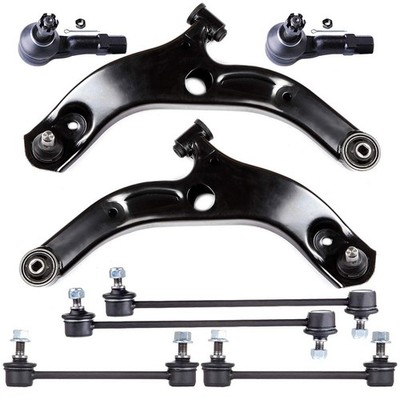 8pcs Front Control Arm Ball Joint Tie Rod Sway Bar Links Mazda Protege 2001-2003
