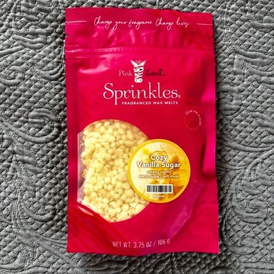 Cozy Vanilla Sugar Pink Zebra Sprinkles - Wax Melts 3.75oz Bag
