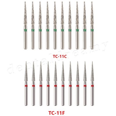 Zahnarztbohrer Diamant FG TC-11F TC-11C Nadelkonus-Burr für High Speed-Handstück