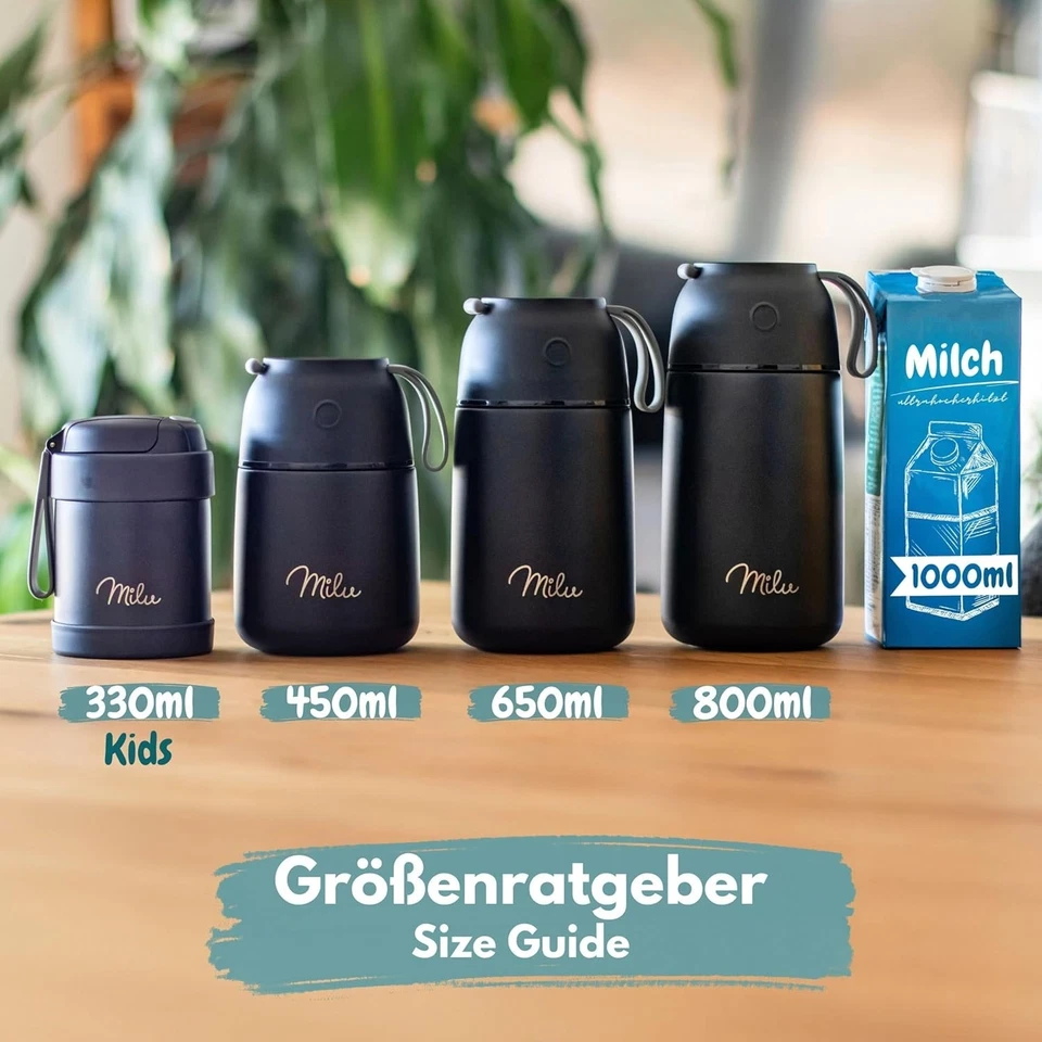 Thermobehälter mit Löffel | 450ml | Warmhaltebehälter für Kinder - Bild 3 von 4