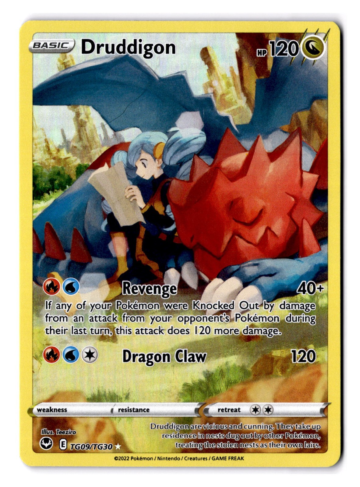 Druddigon TG09/TG30 SWSH12: Silver Tempest - Pokemon Card - NM