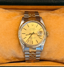 Rolex Datejust 16233 TT 36mm Champagne Dial Jubilee FULL SET 1993 Box Papers 93'