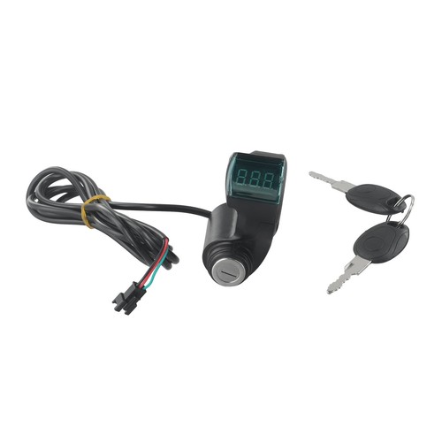 E Bike Scooter Thumb Throttle Lock with Key and Accurate Voltage Display - Picture 9 of 24