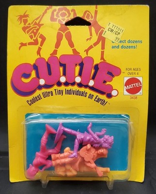 Vintage 80 s Mattel C.U.T.I.E.S. Cuties 4-Pack Mini Action Figures
