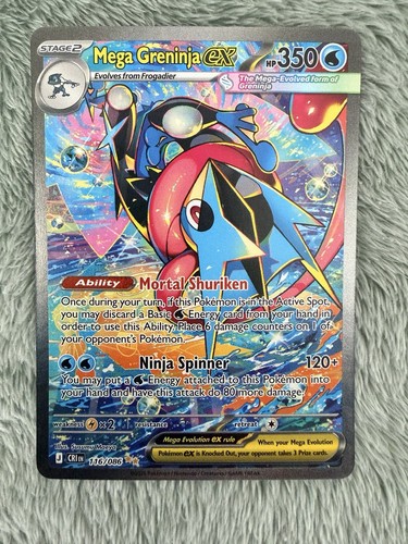 Mega Greninja ex 116/086 Holo Special Illustration Rare Chaos Rising Pokemon NM