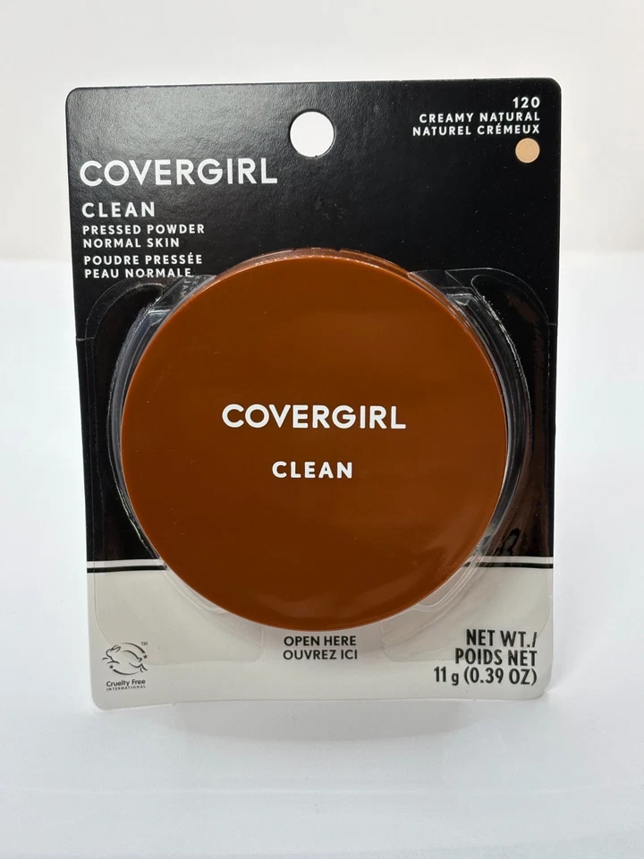 COVERGIRL Clean Pressed Powder 120 CREAMY NATURAL ORIGINAL TALC - NEW SEALED - Image 4 of 4