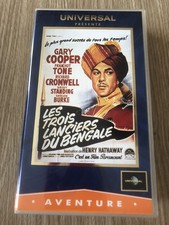 VHS VIDEOKASSETTE FILM DIE DREI BENGALISCHEN WERFER HENRY HATHAWAY GARY COOPER