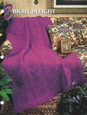 Bright Delight  Annie's Attic Crochet Afghan Pattern Page