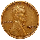 1927 S Lincoln Wheat Cent FINE - VERY FINE Condition Circulated Copper 1c Penny