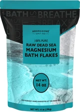 Magnesium Flakes from The Dead Sea, 14 OZ. Resealable Pack- Muscle Relaxing Magn