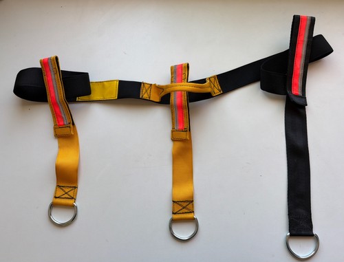 Firefighter Hose Bundle Straps - Lot of 4. Hose Pack, Hotel Pack, Hose Strap