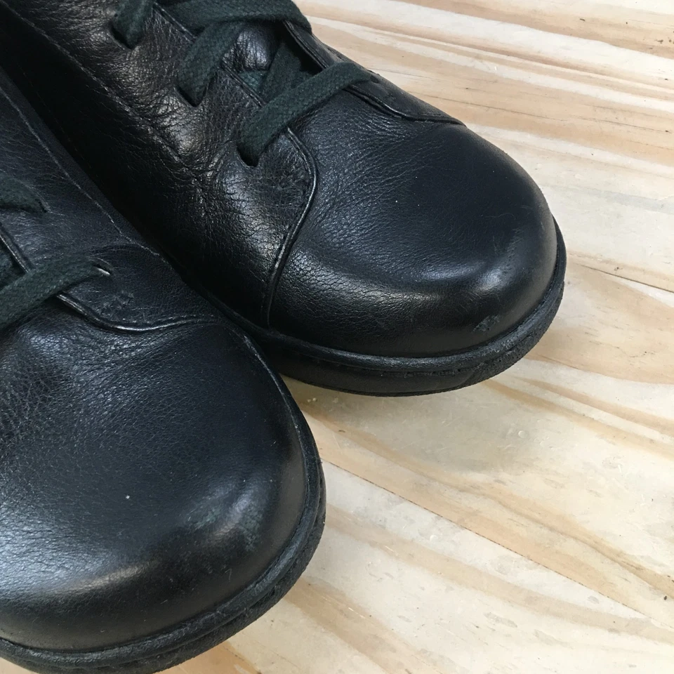 Zapatos Dansko para mujer 39 Adriana informales con cordones tacones de cuña Oxford cuero negro Foto 4 de 4