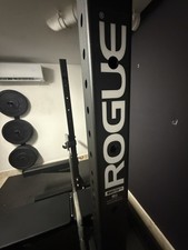SML-1 ROGUE 70" - Monster Lite Squat Stand/With Spotter Arm And Plates.